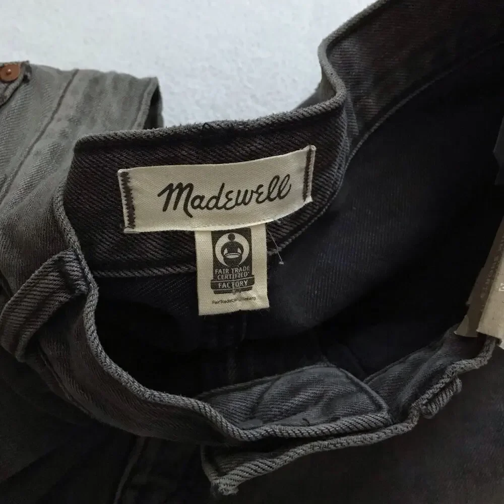 Madewell NWT High Rise Long Denim Shorts Women 30